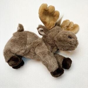 Rare Aurora A&A Plush Flopsies 14" Mel Moose Brown Adorable Adoptions Stuffed